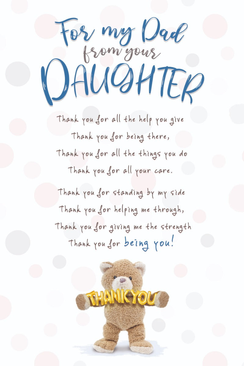From Your Daughter Fathers Day Card