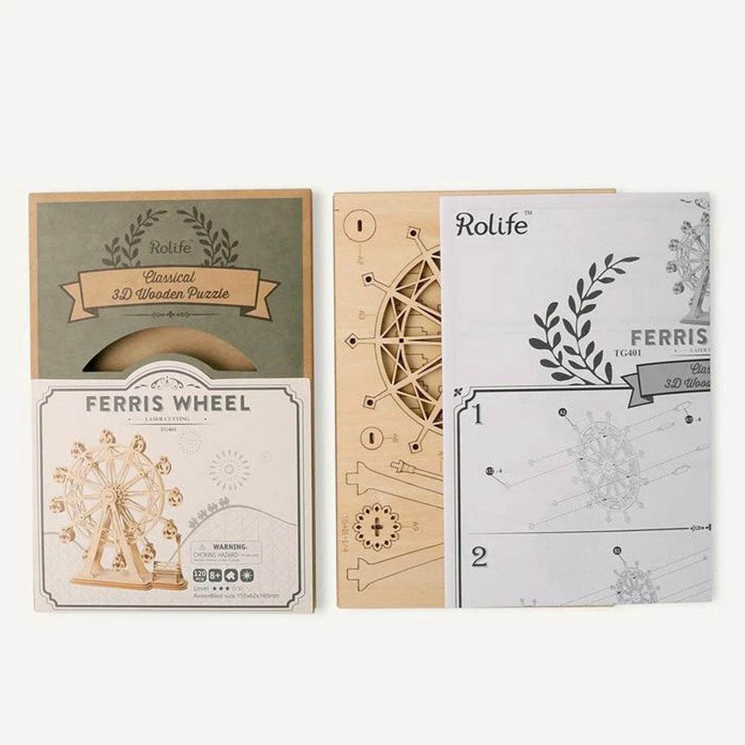 Ferris Wheel Wooden Model Kit - House of Cards