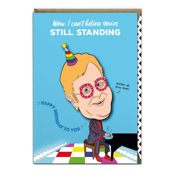 Elton John Birthday Card