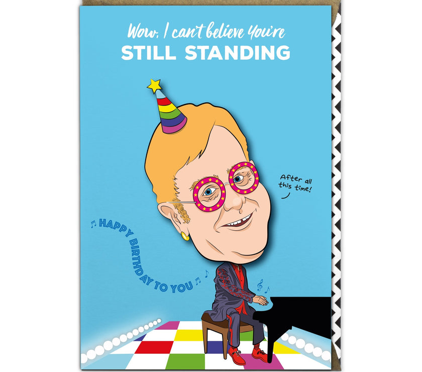 Elton John Birthday Card