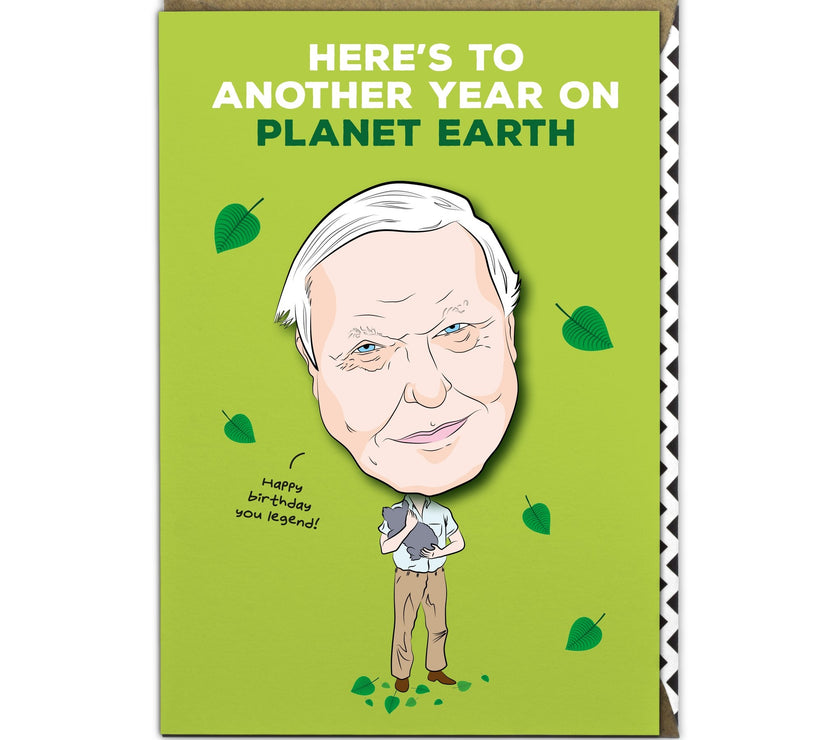 David Attenborough Birthday Card