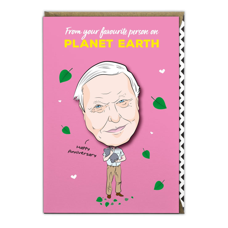 David Attenborough Anniversary Card