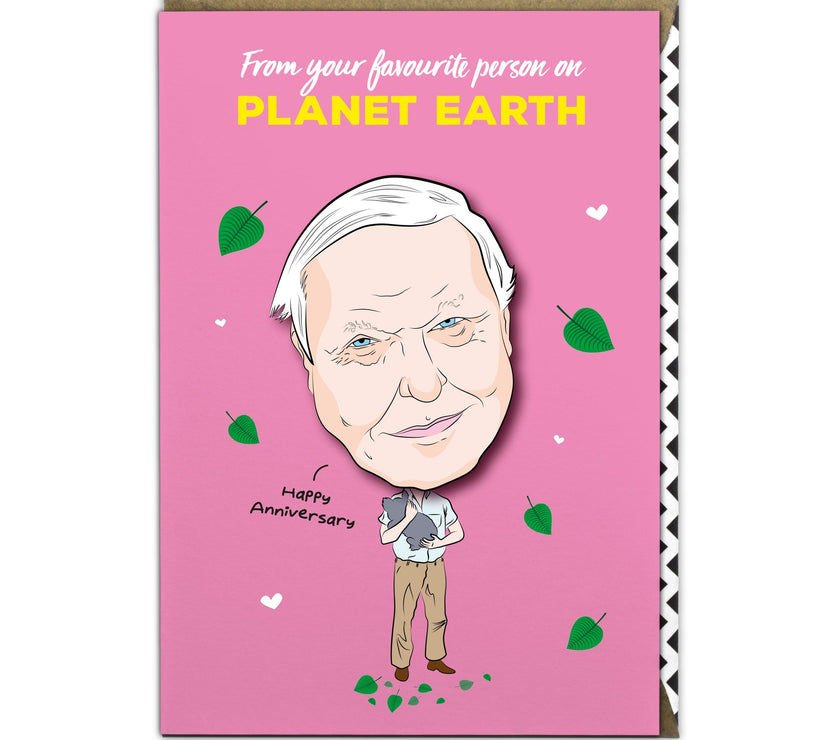 David Attenborough Anniversary Card