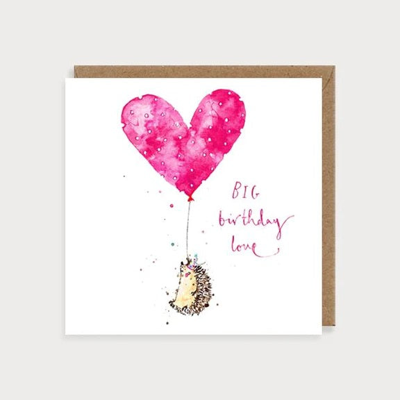 Hedgehog Birthday Card