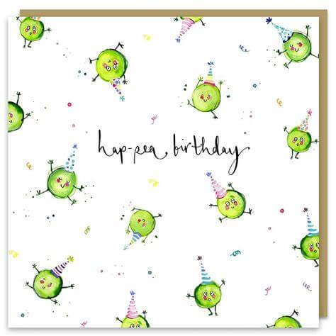 Peas Birthday Card