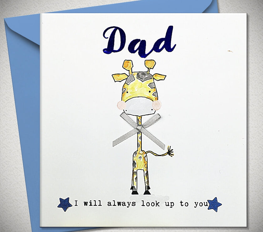 Dad Giraffe Greetings Card