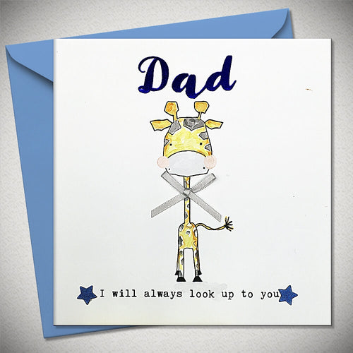 Dad Giraffe Greetings Card