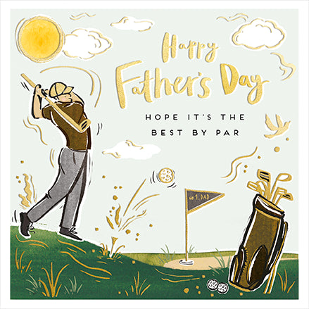 Best By Par Golf Happy Father's Day Card