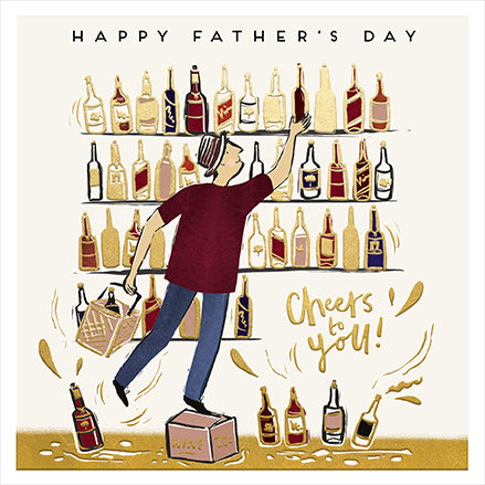 Cheers To You Happy Father's Day Card