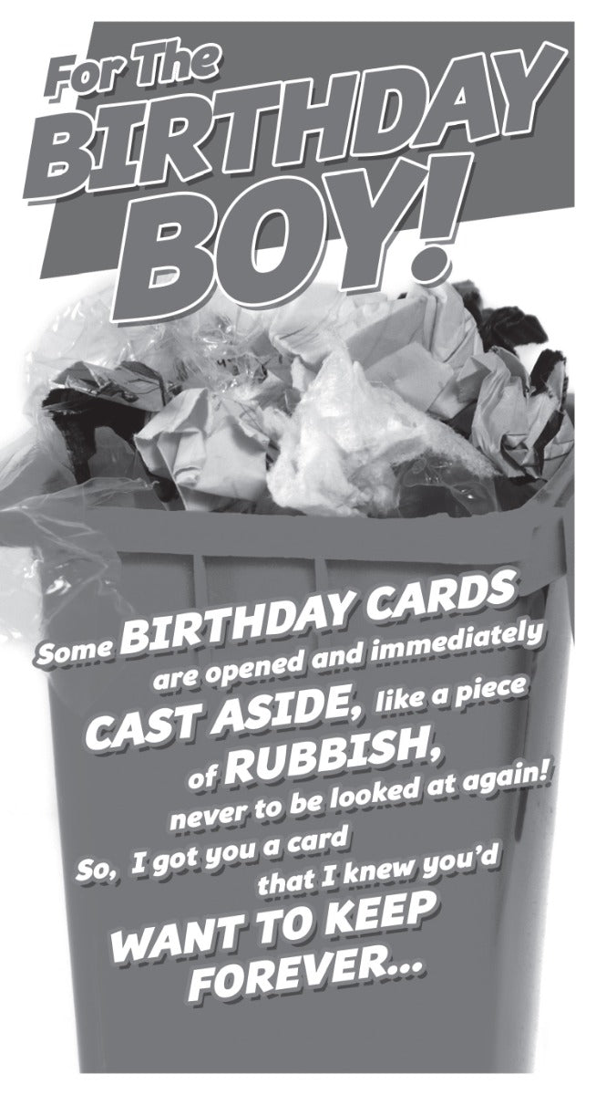 Rubbish Birthday Card