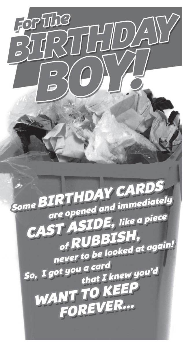 Rubbish Birthday Card - House of Cards
