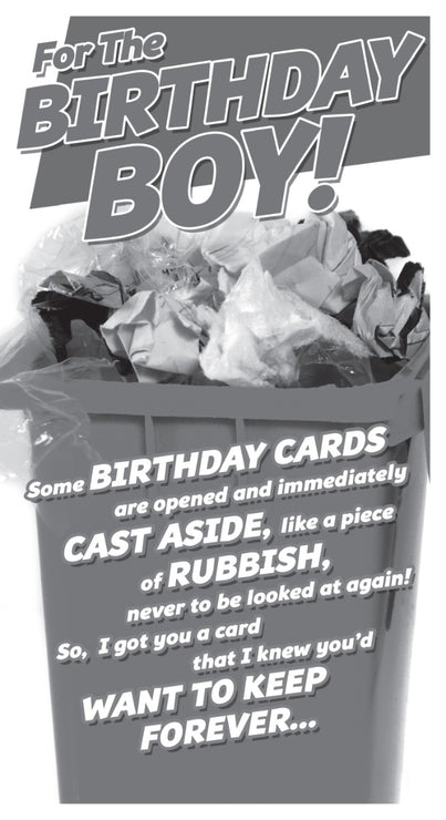 Rubbish Birthday Card