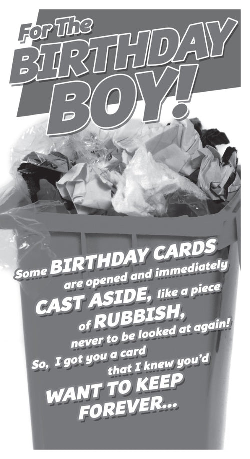 Rubbish Birthday Card