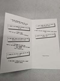 Worst Jokes Birthday Card