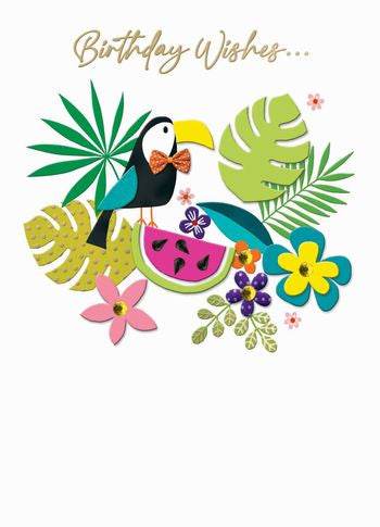 Toucan Birthday Card - House of Cards