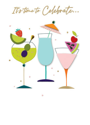 Cocktails Birthday Card