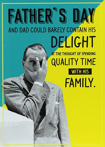 Dads Quality Time Fathers Day Card