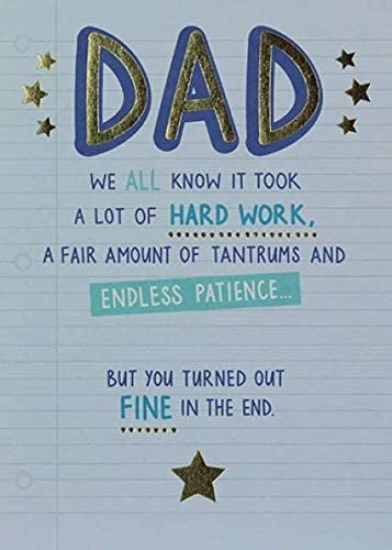 In The End Fathers Day Card