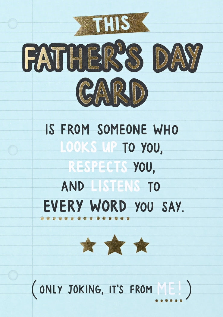 Every Word Fathers Day Card