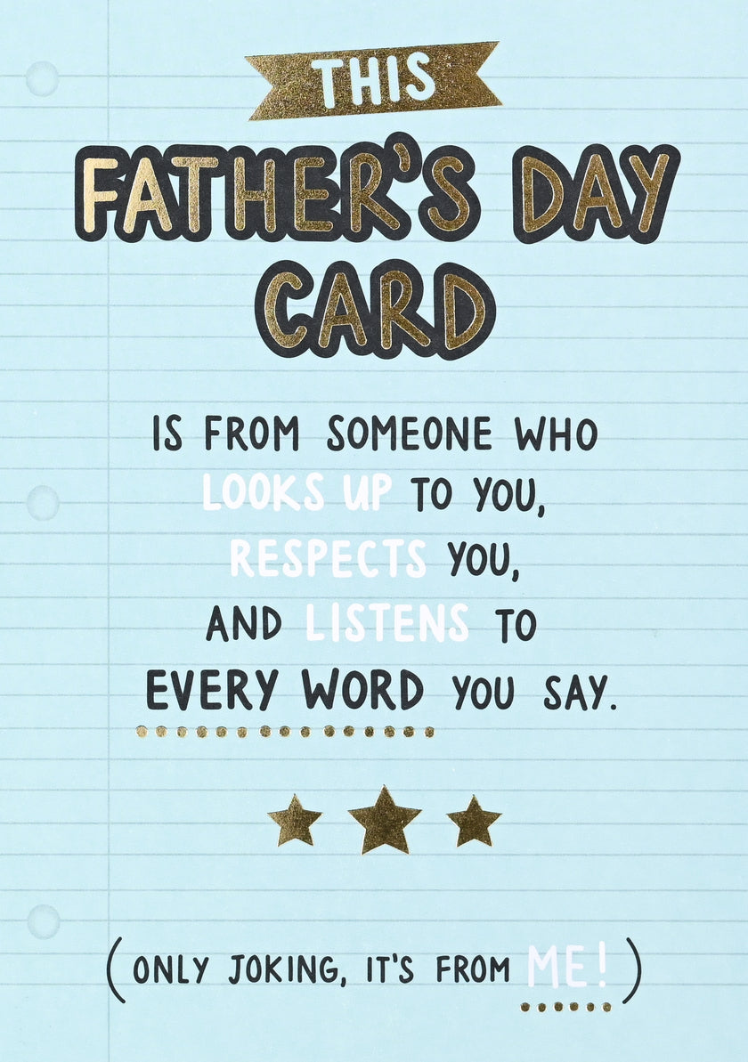 Every Word Fathers Day Card