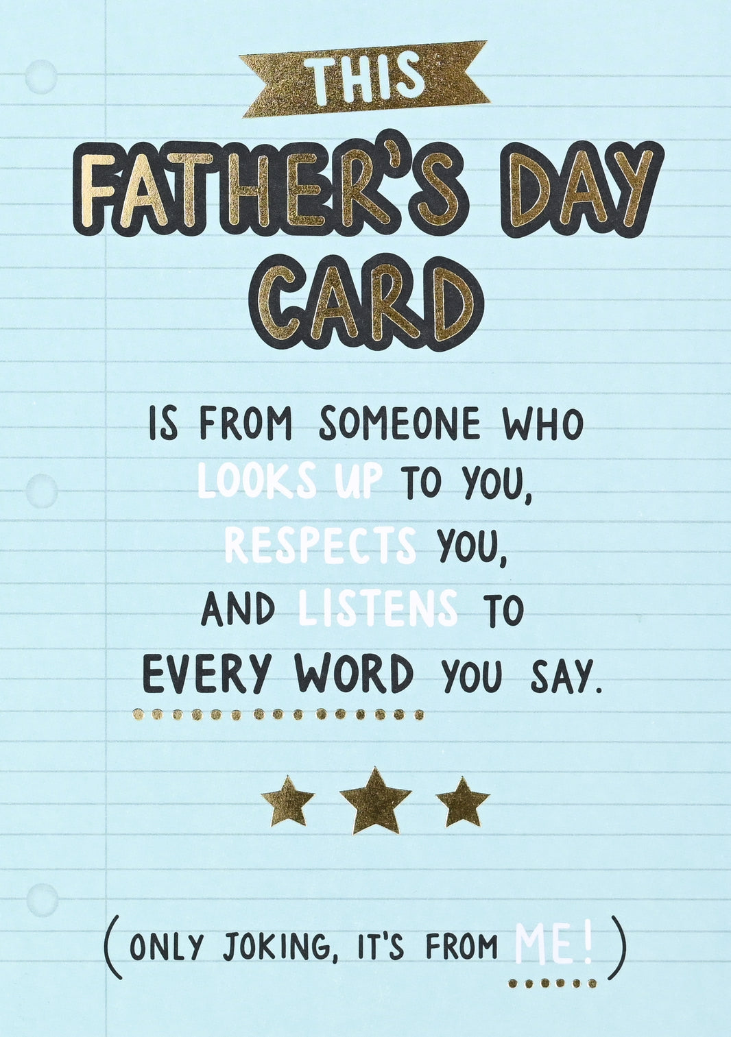 Every Word Fathers Day Card