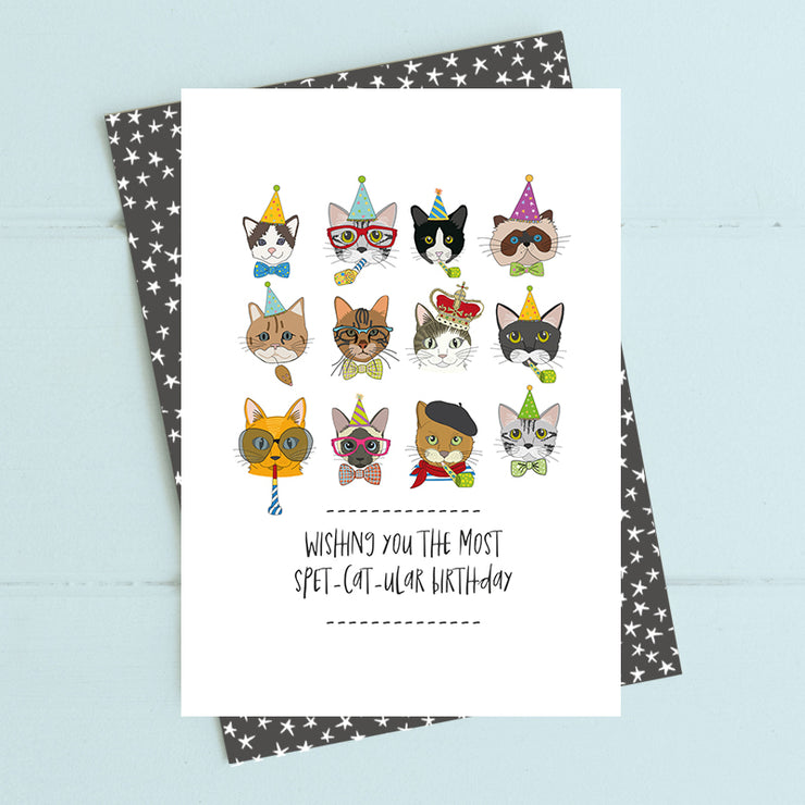 Spet-cat-ular Birthday Card