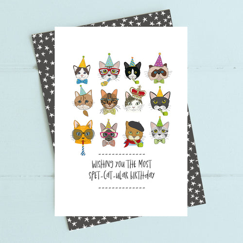 Spet-cat-ular Birthday Card