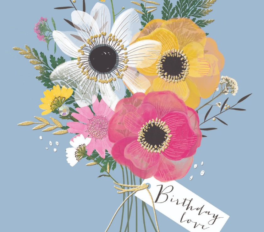 Flower Bouquet Birthday Card