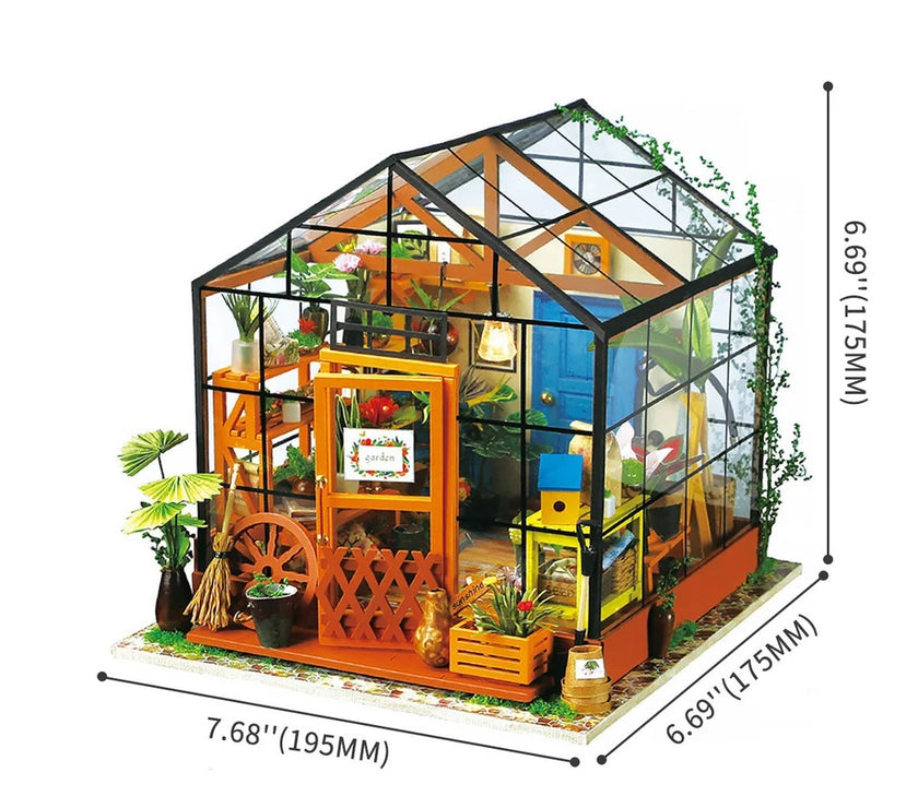 Cathy's Flower House Miniature Dollhouse Kit