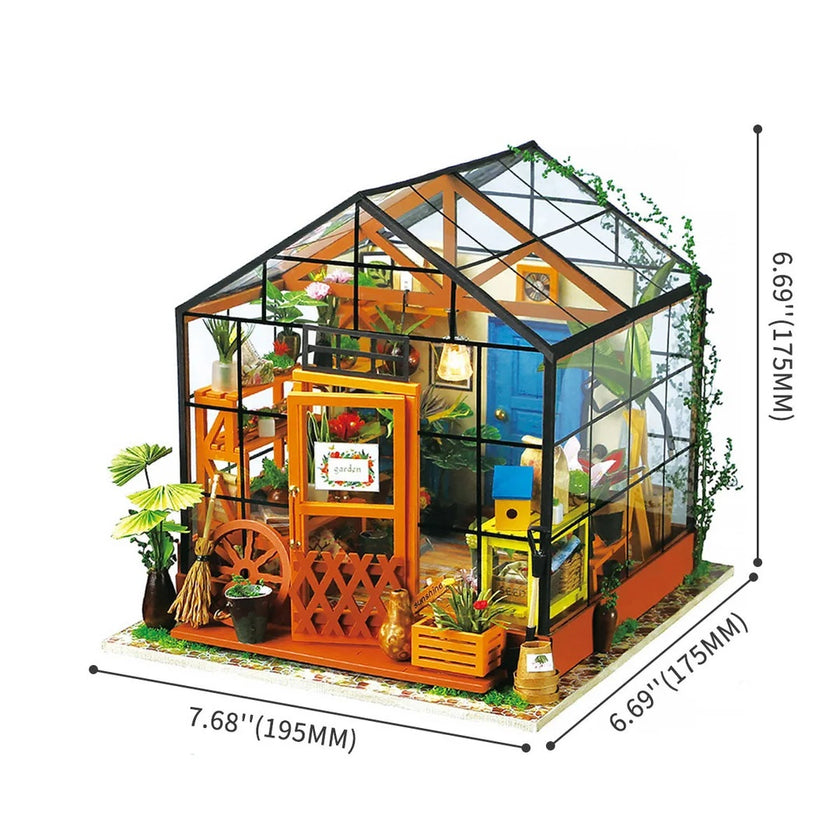 Cathy's Flower House Miniature Dollhouse Kit