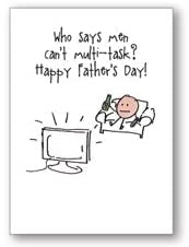 Men Can Multi-task Fathers Day Card