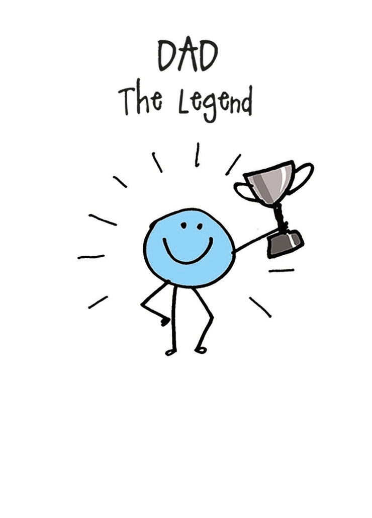 Dad The Legend Greetings Card