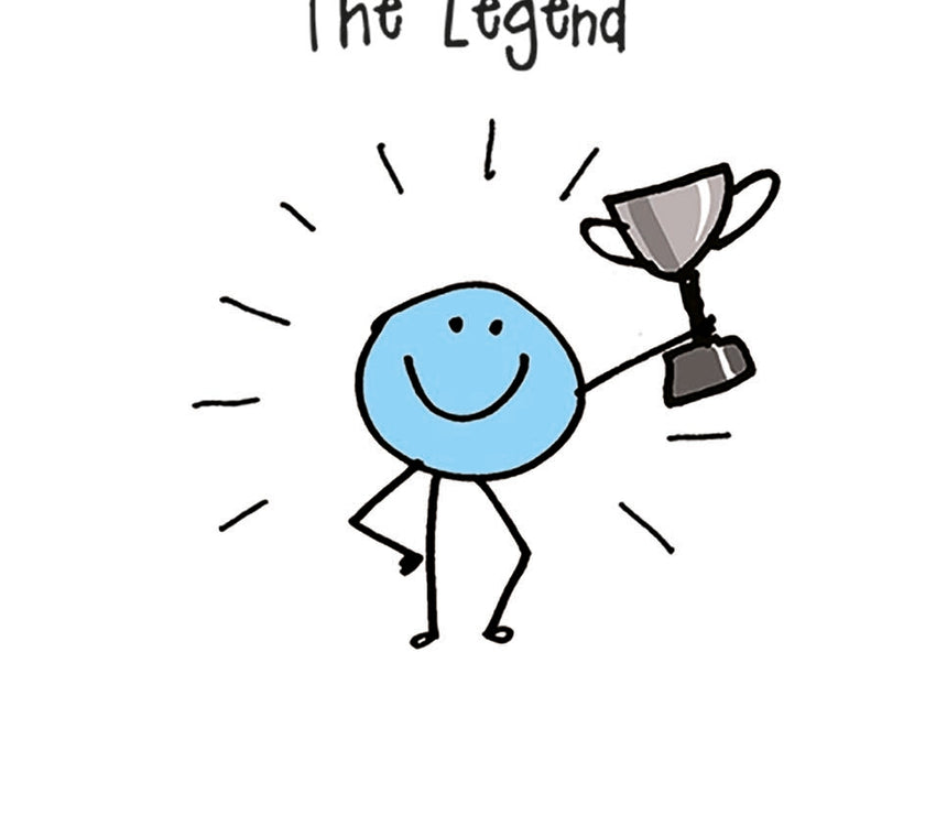 Dad The Legend Greetings Card