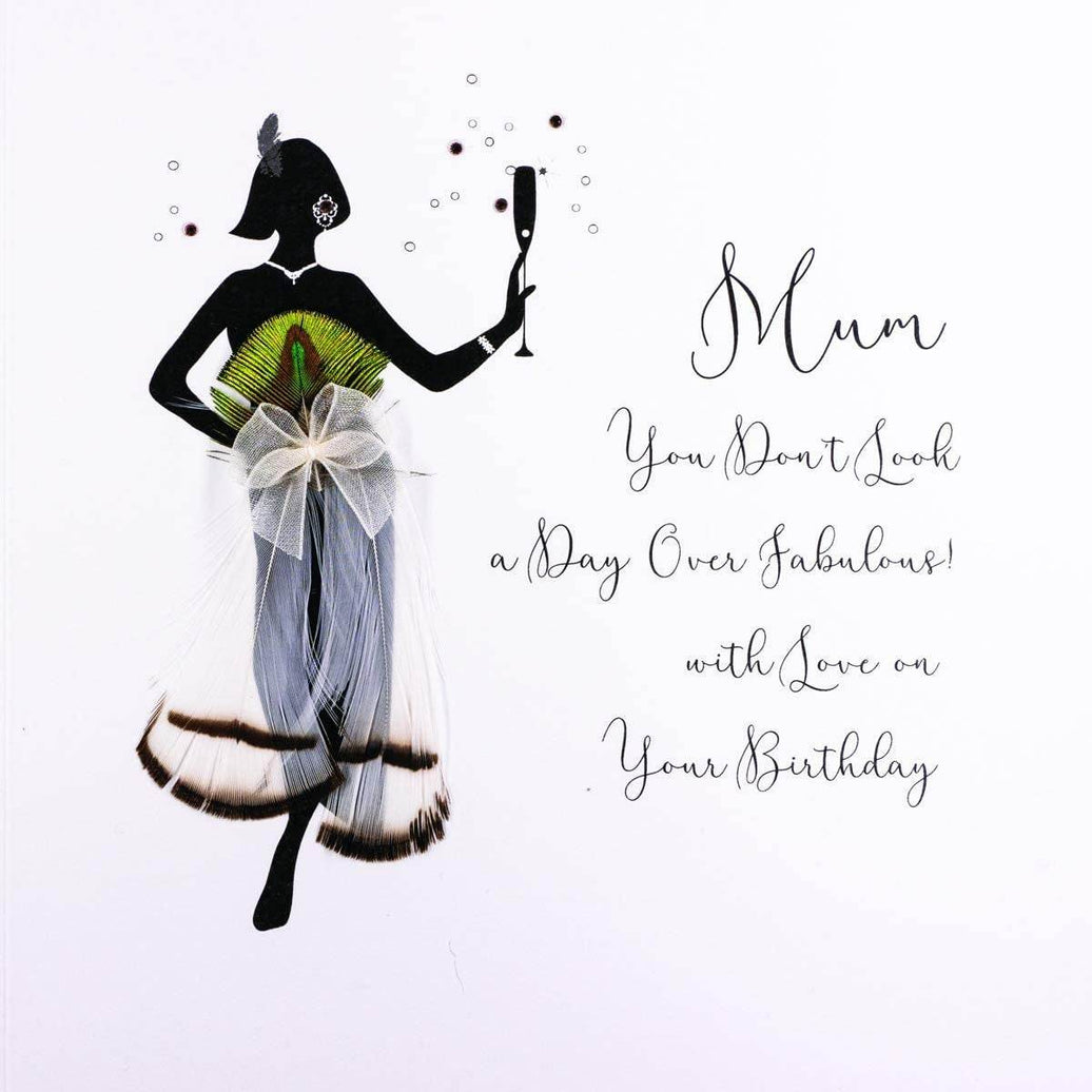 Silhouette Fabulous Mum Birthday Card - House of Cards