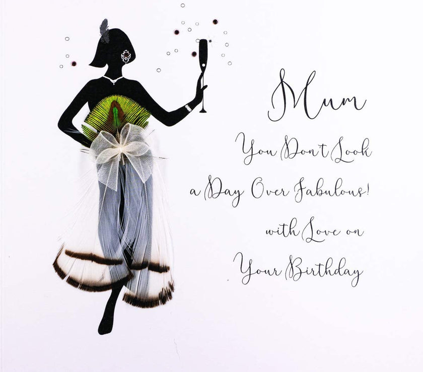 Silhouette Fabulous Mum Birthday Card
