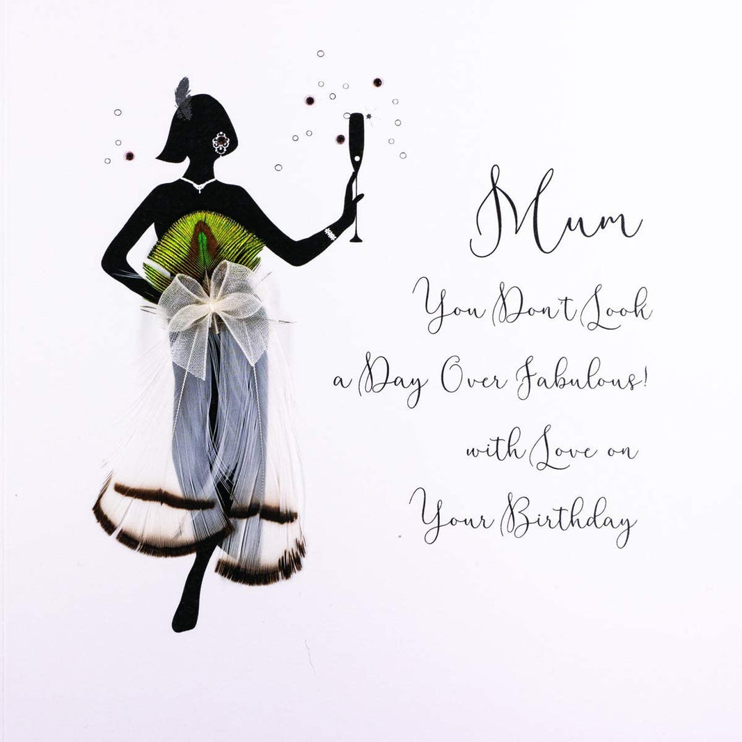 Silhouette Fabulous Mum Birthday Card