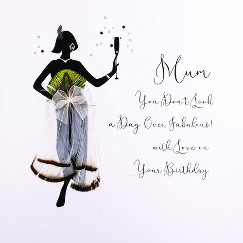 Silhouette Fabulous Mum Birthday Card