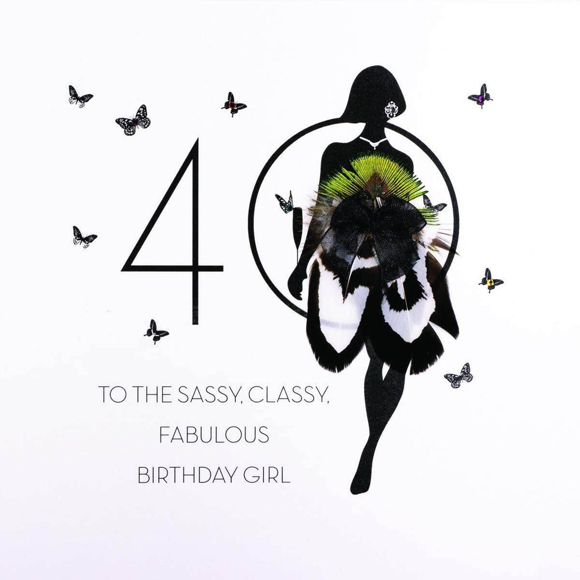 Silhouette Fabulous 40th Birthday Card - House of Cards