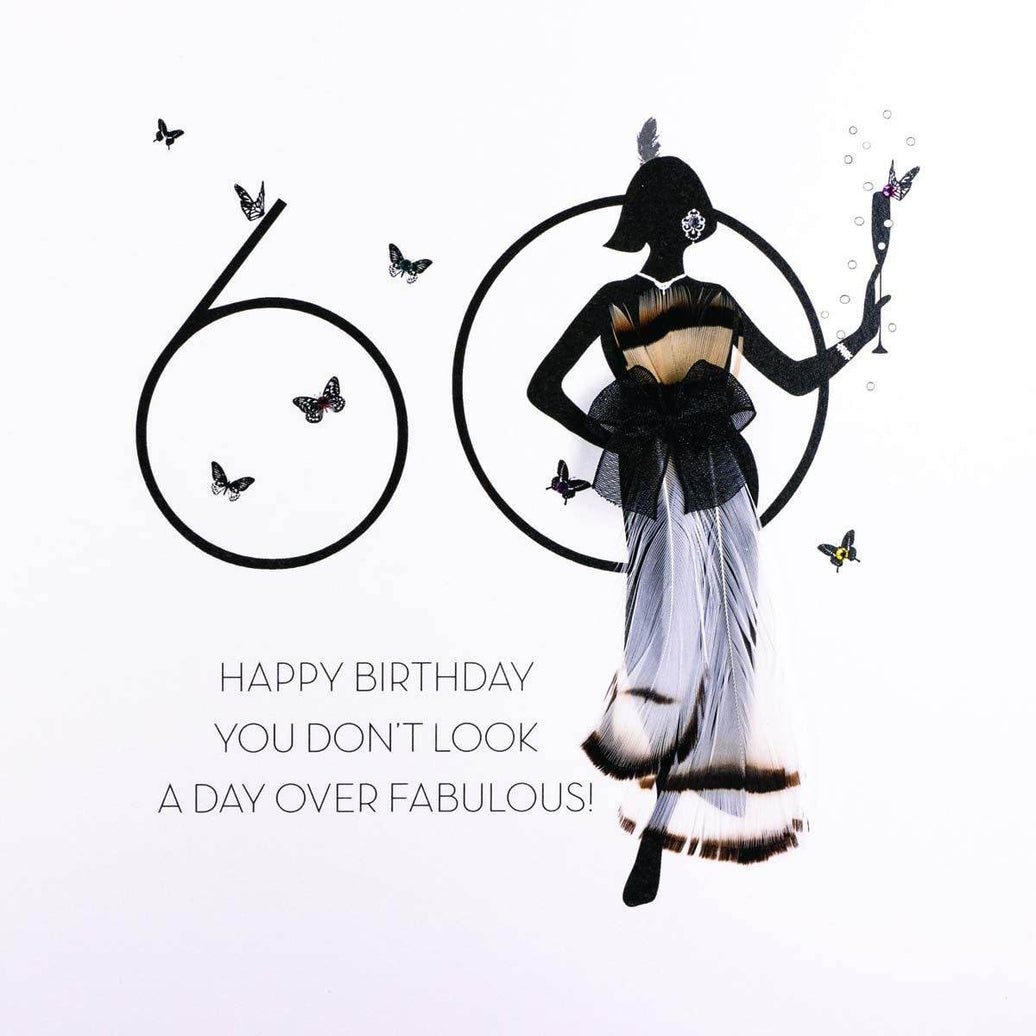 Silhouette Fabulous 60th Birthday Card - House of Cards