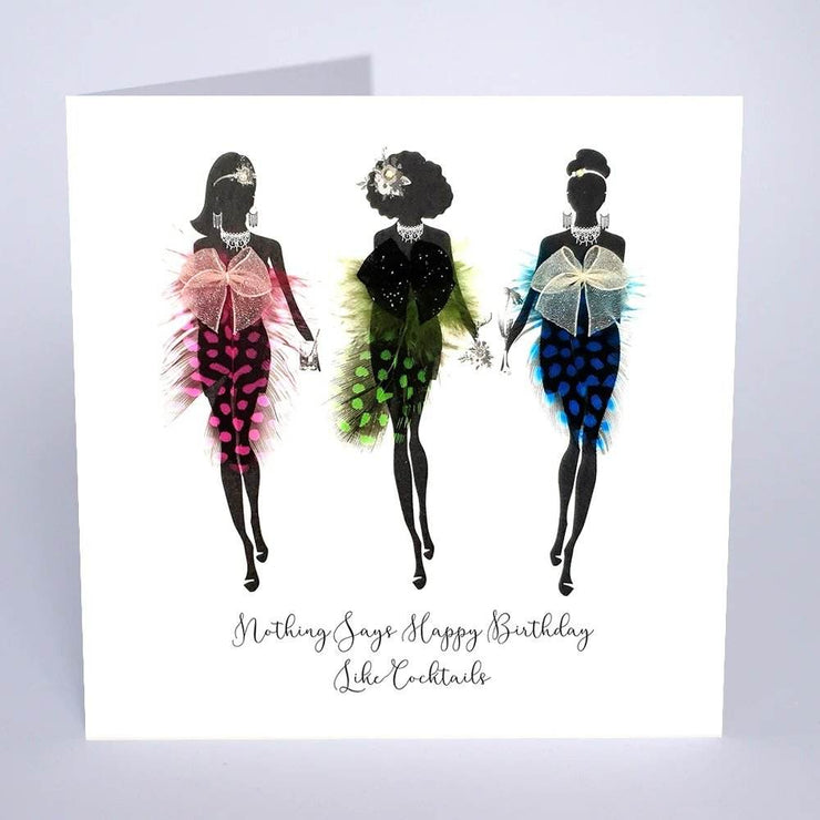Cocktails Birthday Card - House of Cards