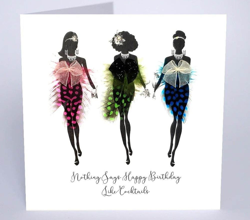 Cocktails Birthday Card - House of Cards