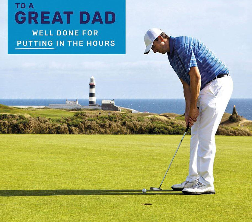 Great Dad Golf Fathers Day Card