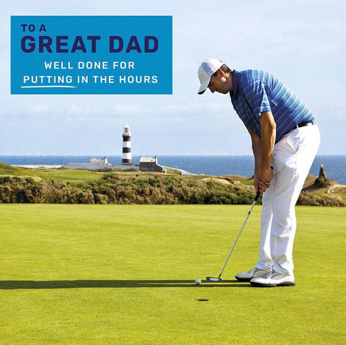 Great Dad Golf Fathers Day Card