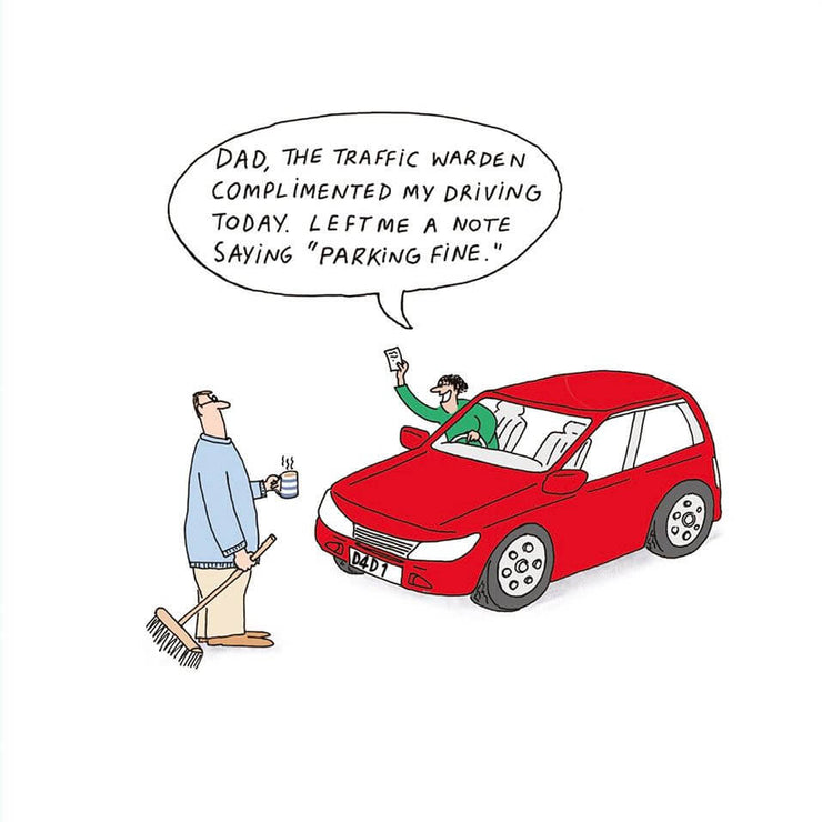 Parking Fine Fathers Day Card