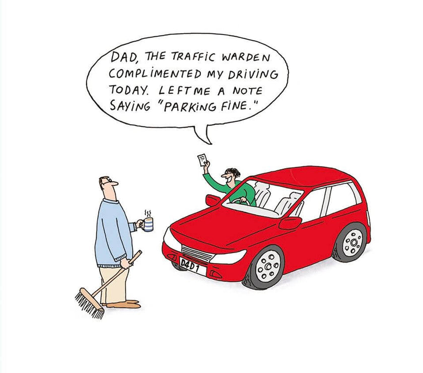 Parking Fine Fathers Day Card