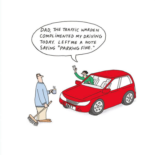 Parking Fine Fathers Day Card