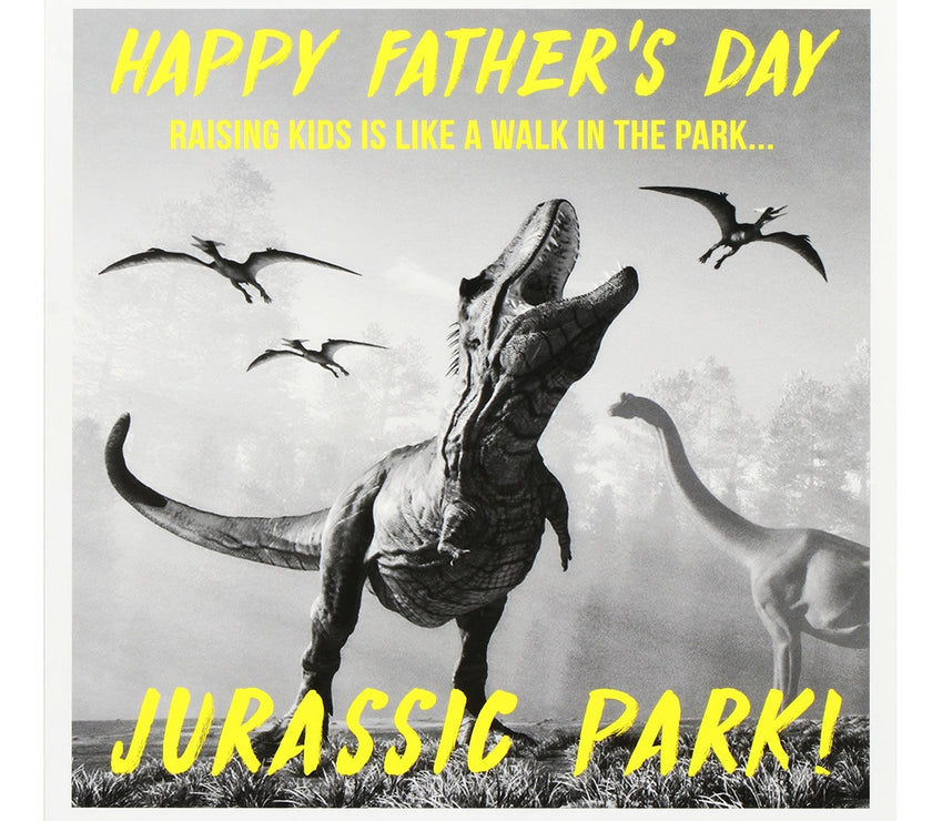 Jurassic Park Fathers Day Card