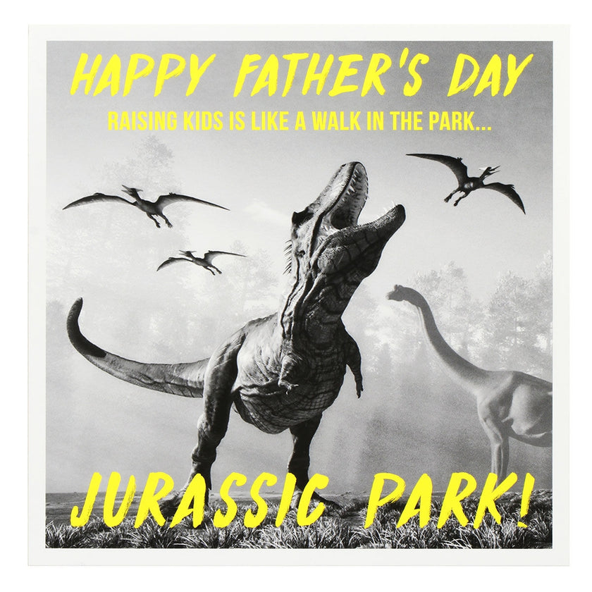 Jurassic Park Fathers Day Card
