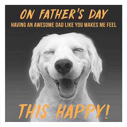 This Happy Dog Father's Day Card - House of Cards