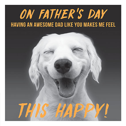 This Happy Dog Father's Day Card